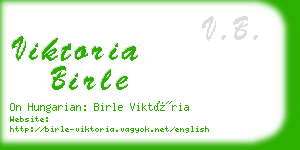 viktoria birle business card